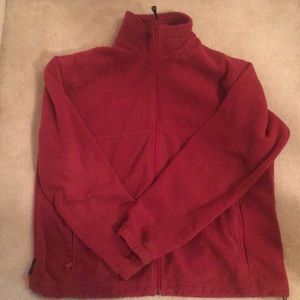 Red fleece Columbia Jacket